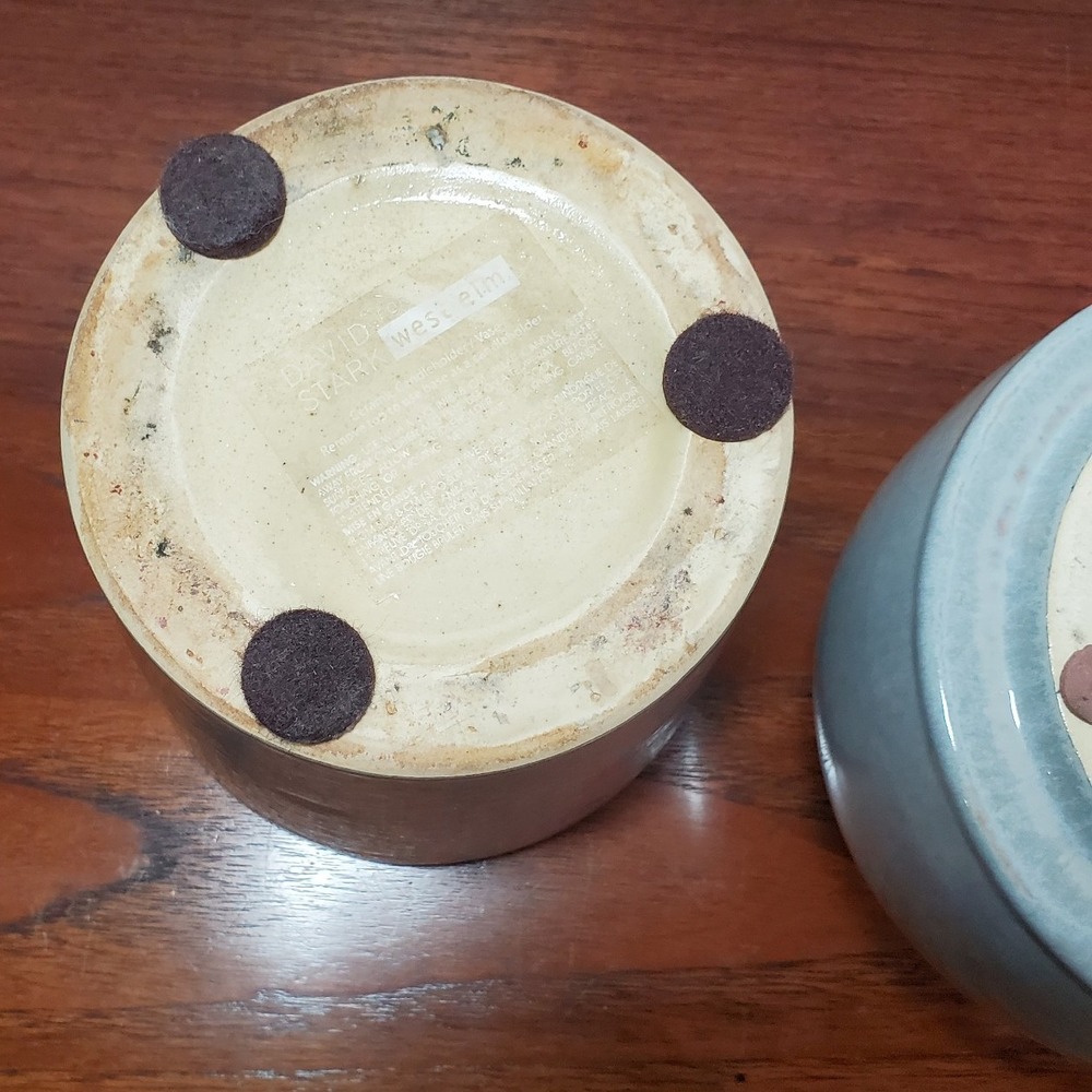 David Stark for West Elm Ceramic Lidded Bottle Vase & Hidden Candleholder - Picture 7 of 9